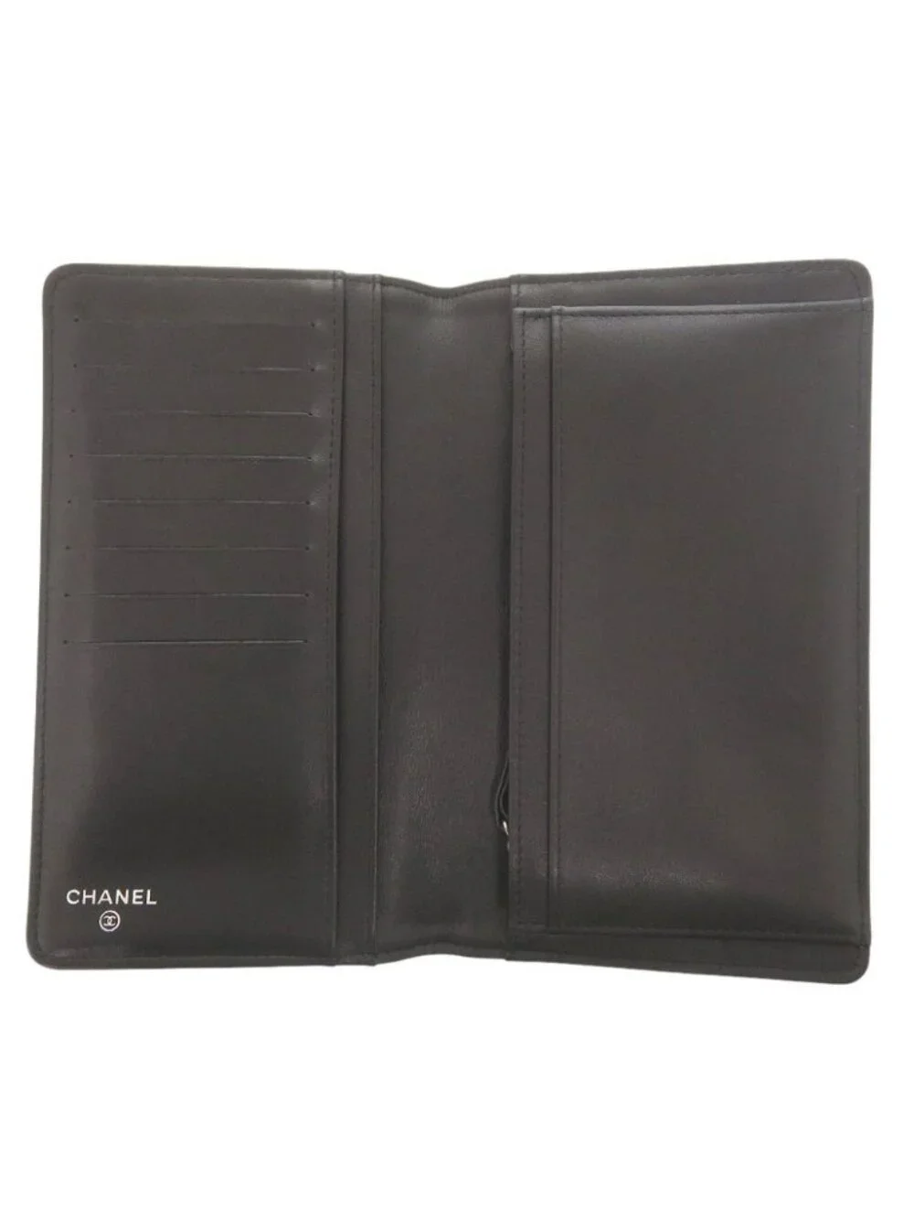 Chanel Boy CC Logo Lambskin Black Wallet